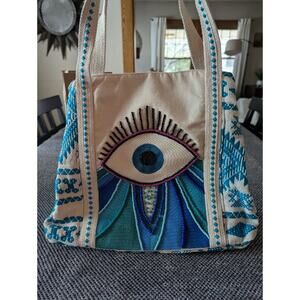 America & Beyond - Wanderlust Evil Eye Tote NWT (w/dust bag)